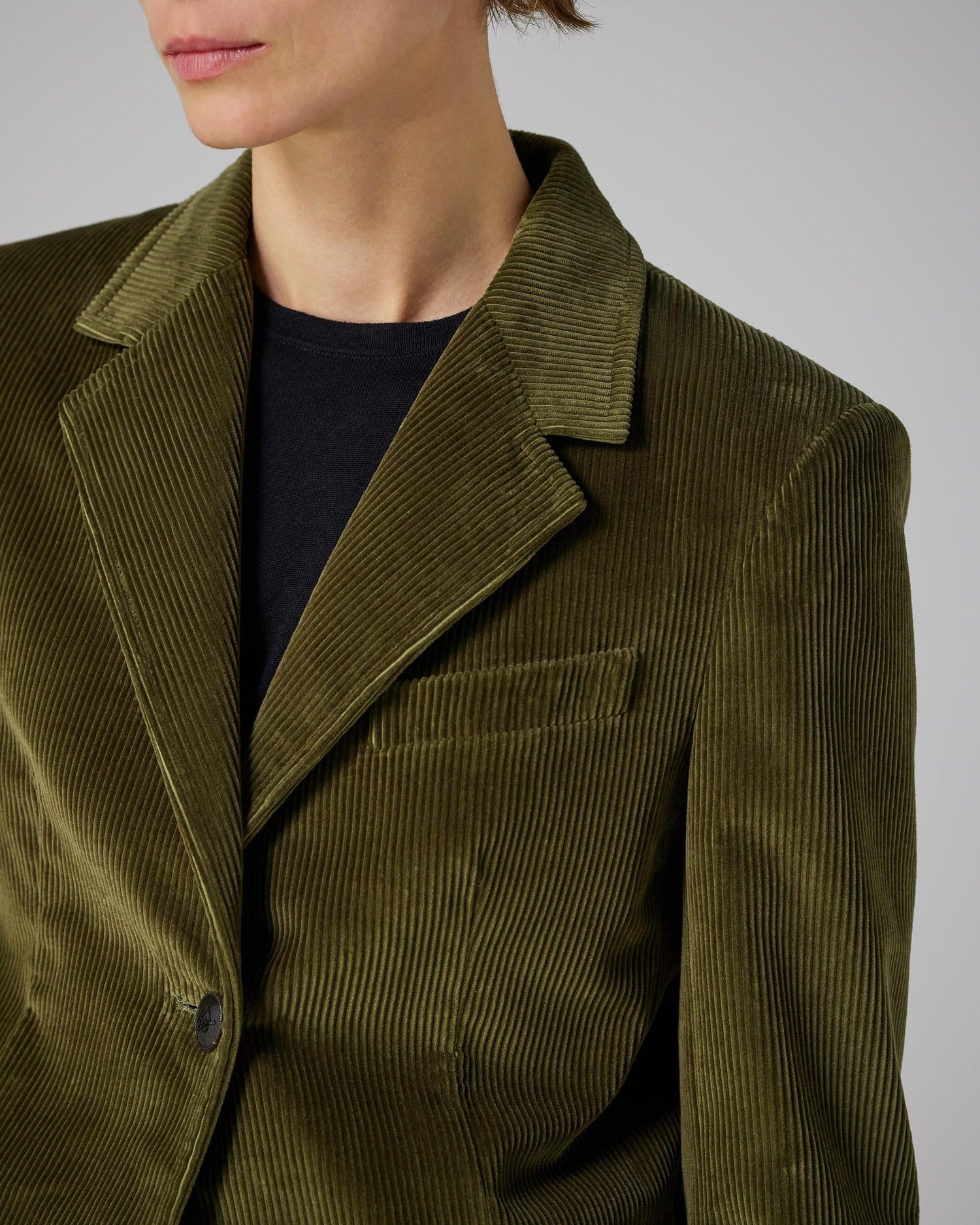 Enrico Jacket in Corduroy, Militare