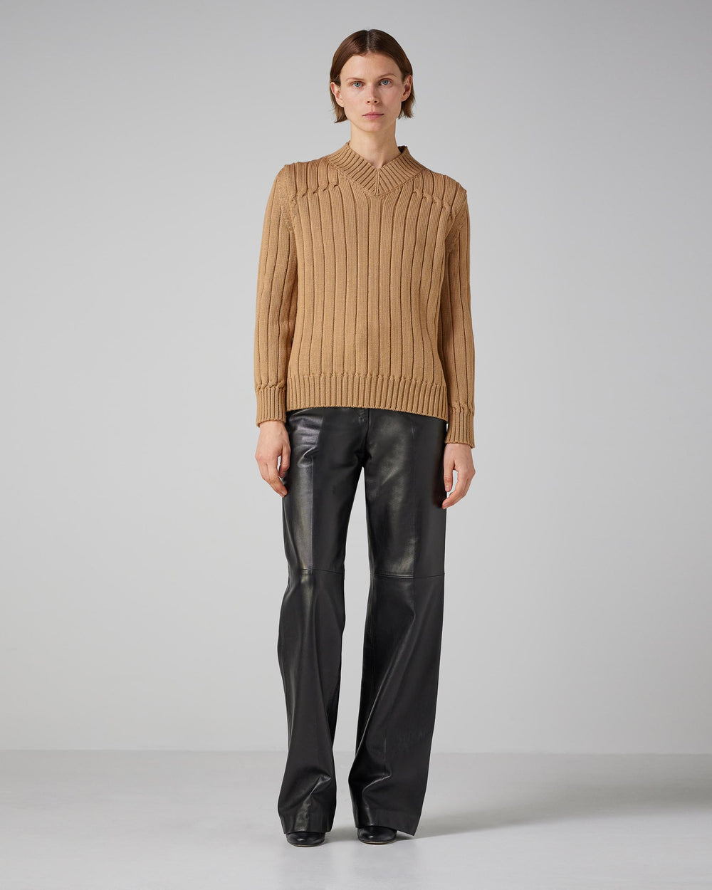 Lola Sweater in Wool, Camel