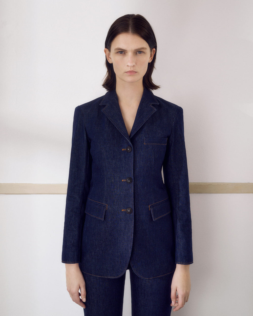 Clea Jacket in Denim, Dark Wash - Veronica De Piante