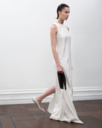 Mila Dress in Silk, Off-White - Veronica De Piante
