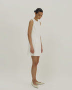 Melodie Dress in Cotton Silk, Off-White