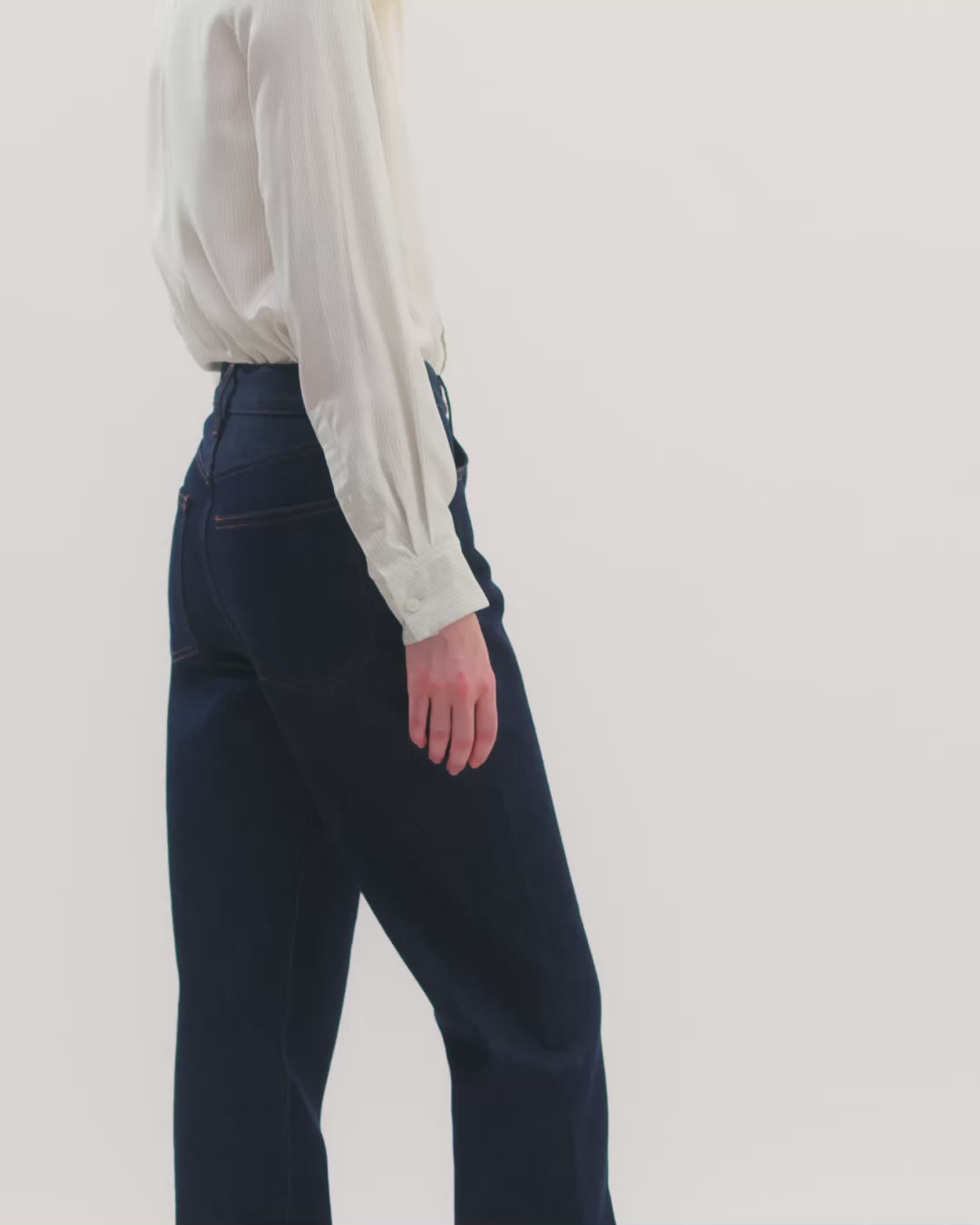 Nico Trousers in Denim, Dark Wash
