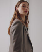 Faye Jacket in Nappa Leather, Smog