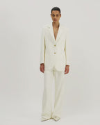Taylor Trouser in Silk, Off-White