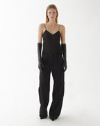 Etta Trouser in Grain de Poudre Wool,  Black