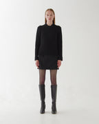 Ivy Sweater in Merino Wool, Black