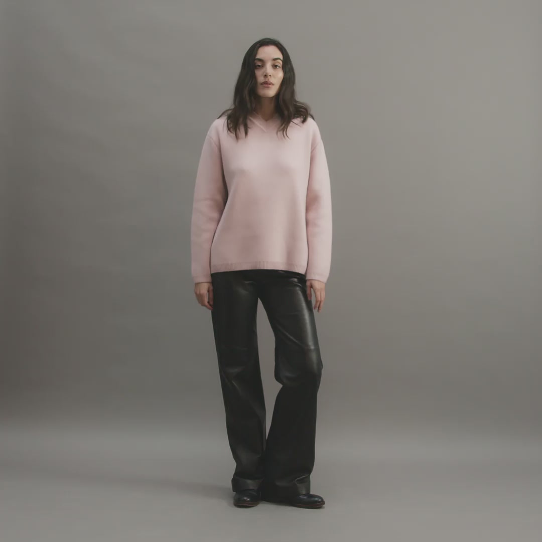 Elara Sweater in Cashmere, Pink