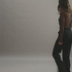 Isabel Top in Lace, Black