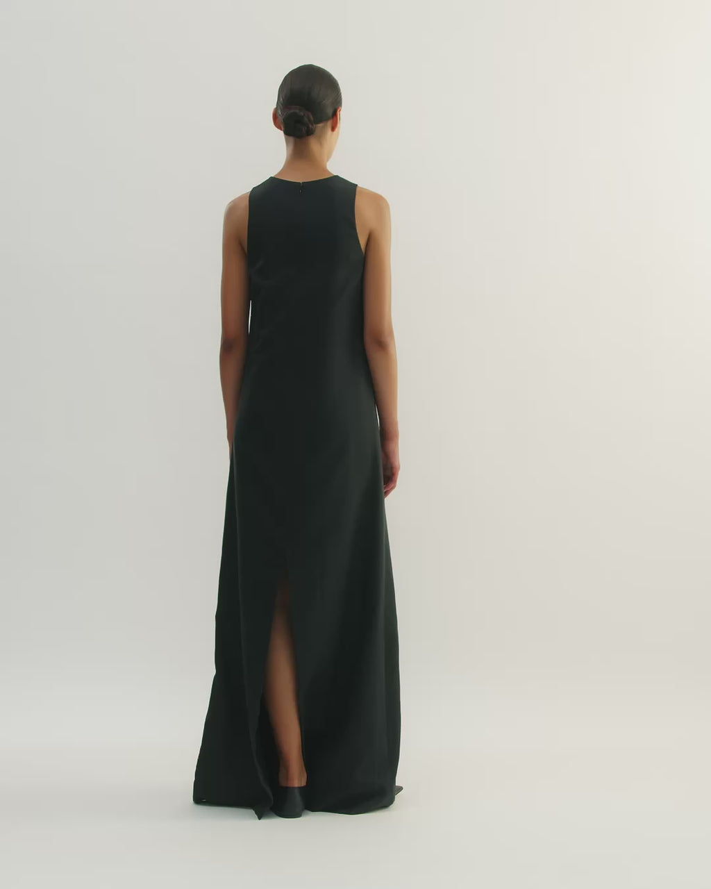 Mila Dress in Silk, Black