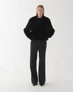 Sadie Jacket in Faux Fur,  Black