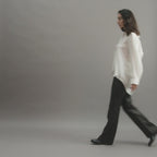 Maren Shirt in Silk, Off-White