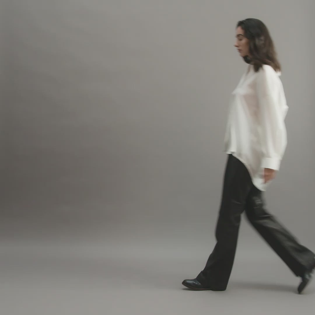 Maren Shirt in Silk, Off-White