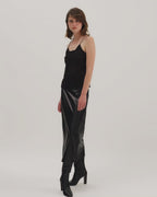 Gisele Skirt in Nappa Leather, Black