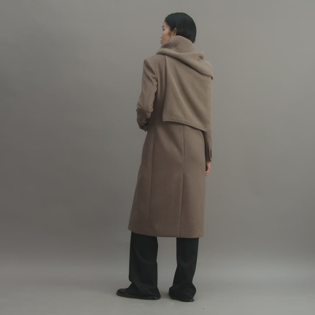 Caro Snood in Wool Cashmere, Camel