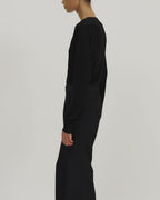 Taylor Trouser in Silk, Black