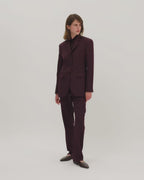 Fini Jacket in Wool, Deep Plum