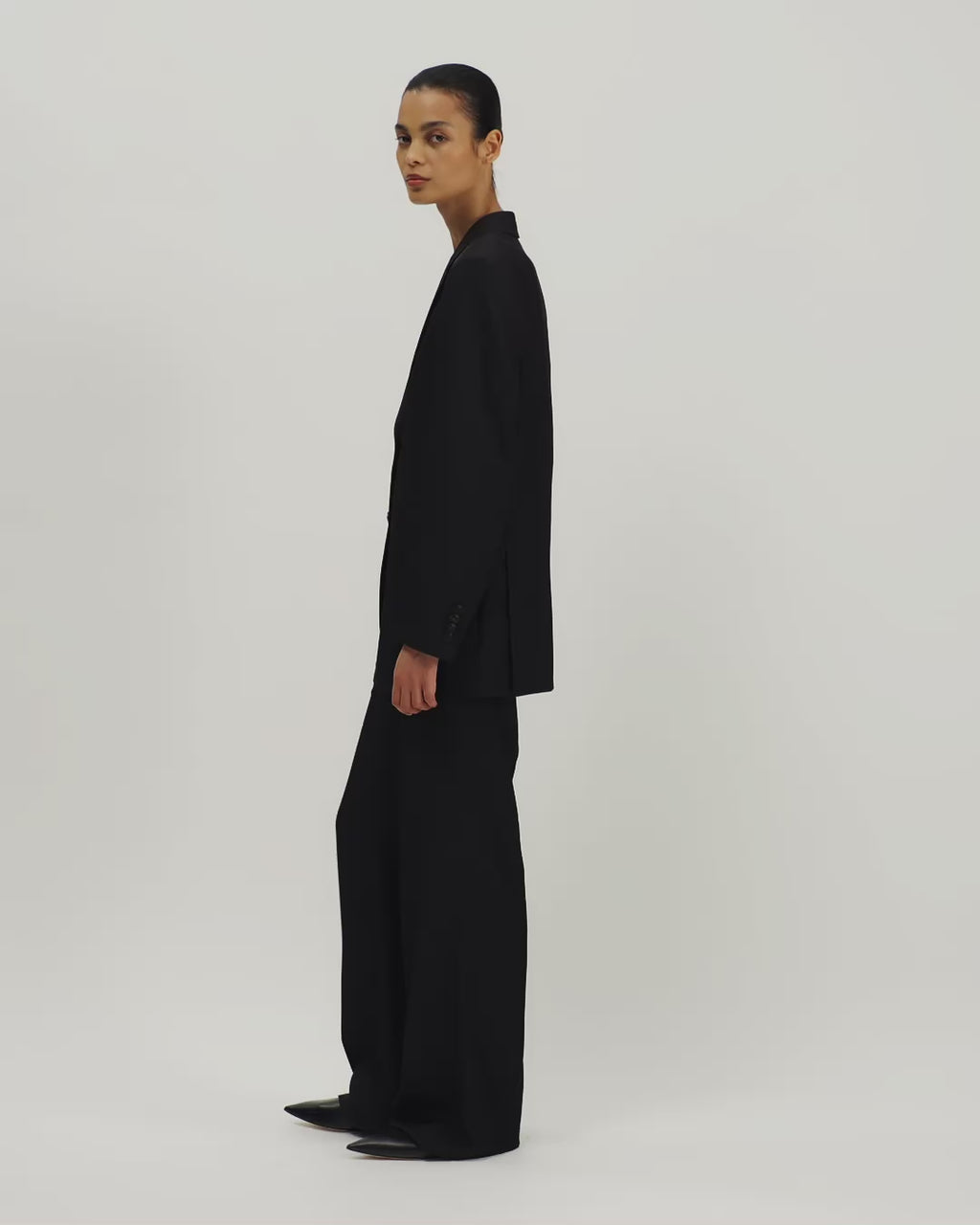 Sebastian Jacket in Silk, Black