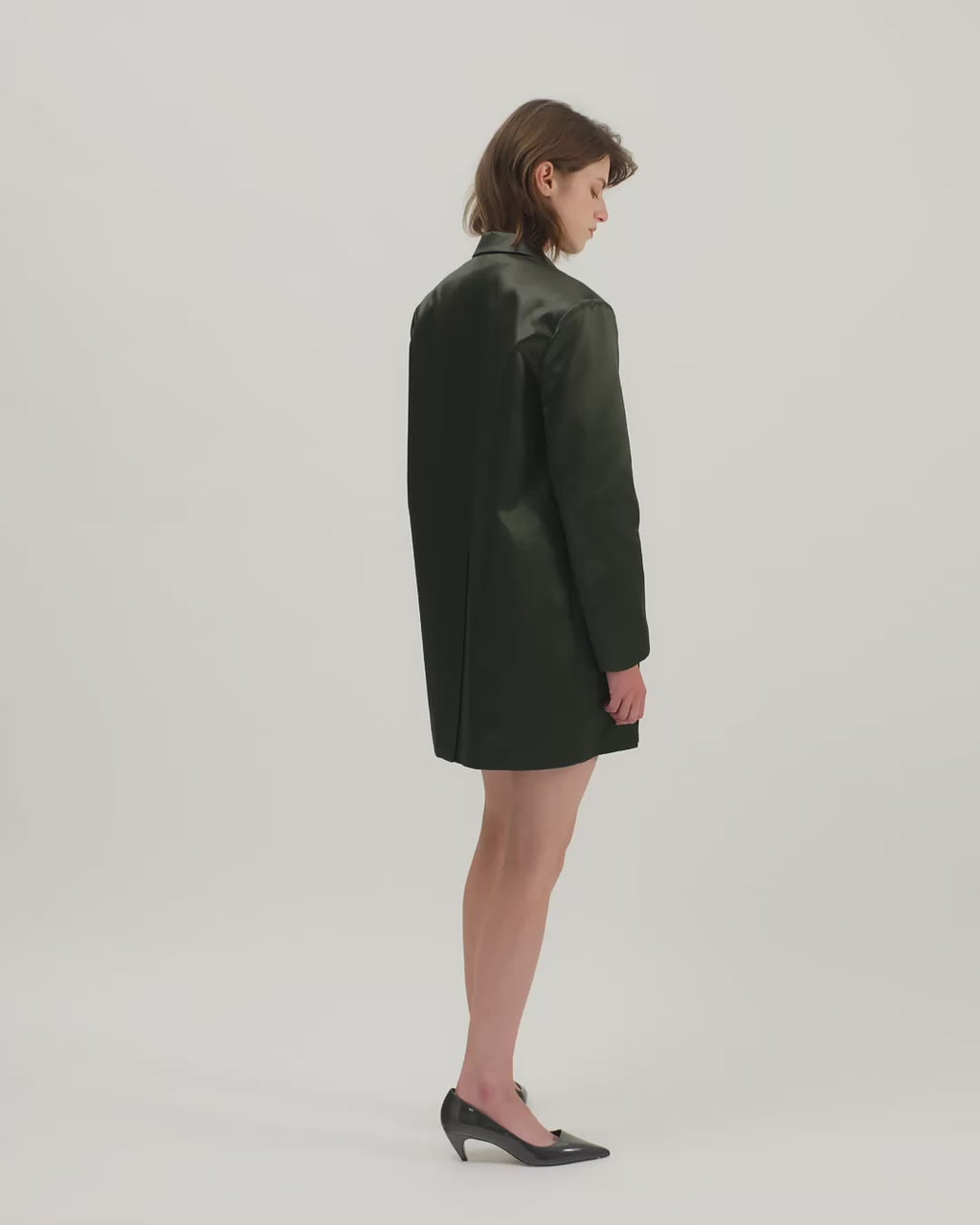 Leanor Jacket in Technical Cotton, Olive