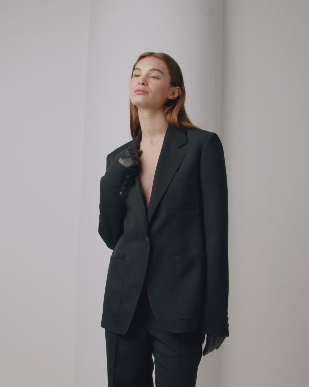 Faye Jacket in Wool, Black