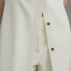 Hana Dress in Silk, Off-White
