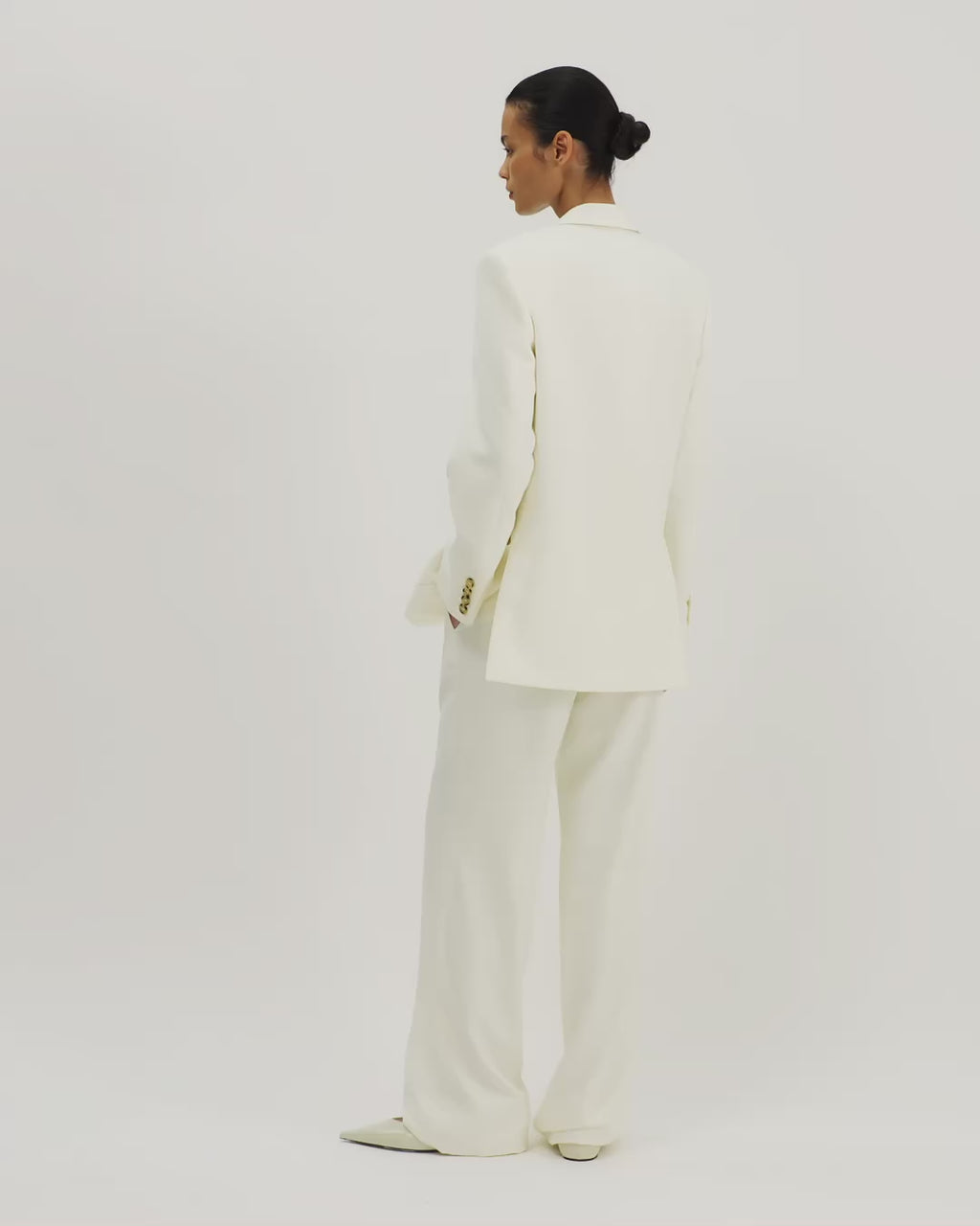 Sebastian Jacket in Silk, Off-White