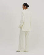 Sebastian Jacket in Silk, Off-White