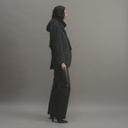 Caro Snood in Wool Cashmere, Charcoal