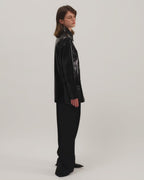 Jess Jacket in Patent Leather, Black