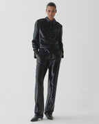 Ines Jacket in Flat Sequin, Black