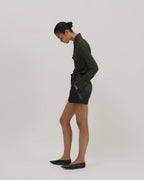 Daphne Shirt in Silk, Olive