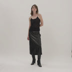 Mariana Camisole in Lace, Black