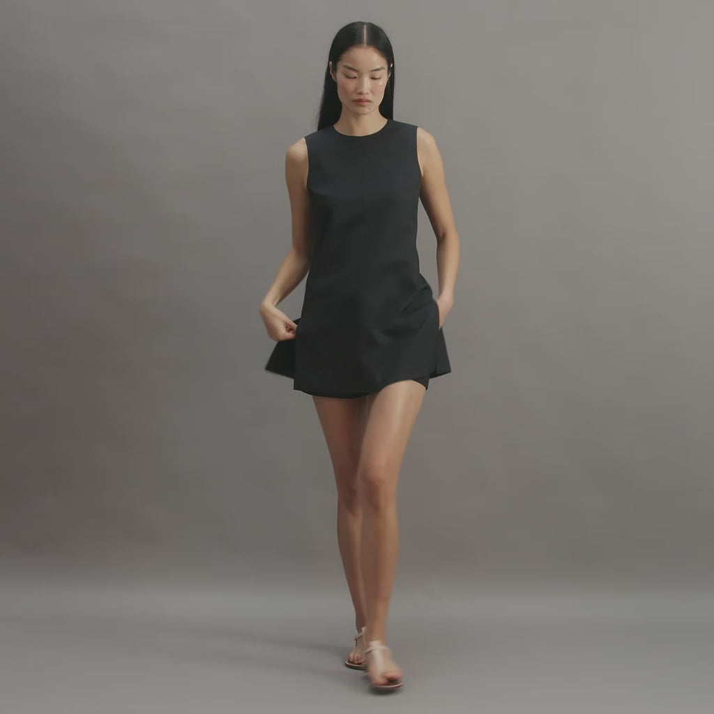 Honor Tunic in Silk, Black
