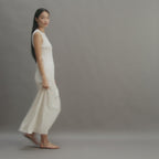 Gabby Dress in Viscose, Off-White