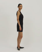 Soren Dress in Silk, Black