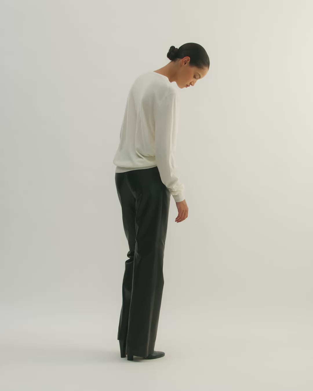 Lucy Sweater in Merino Wool, Cream