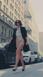 Arlo Coat in Wool Twill, Black