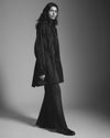 Christy Dress in Wool Silk Crepe, Black